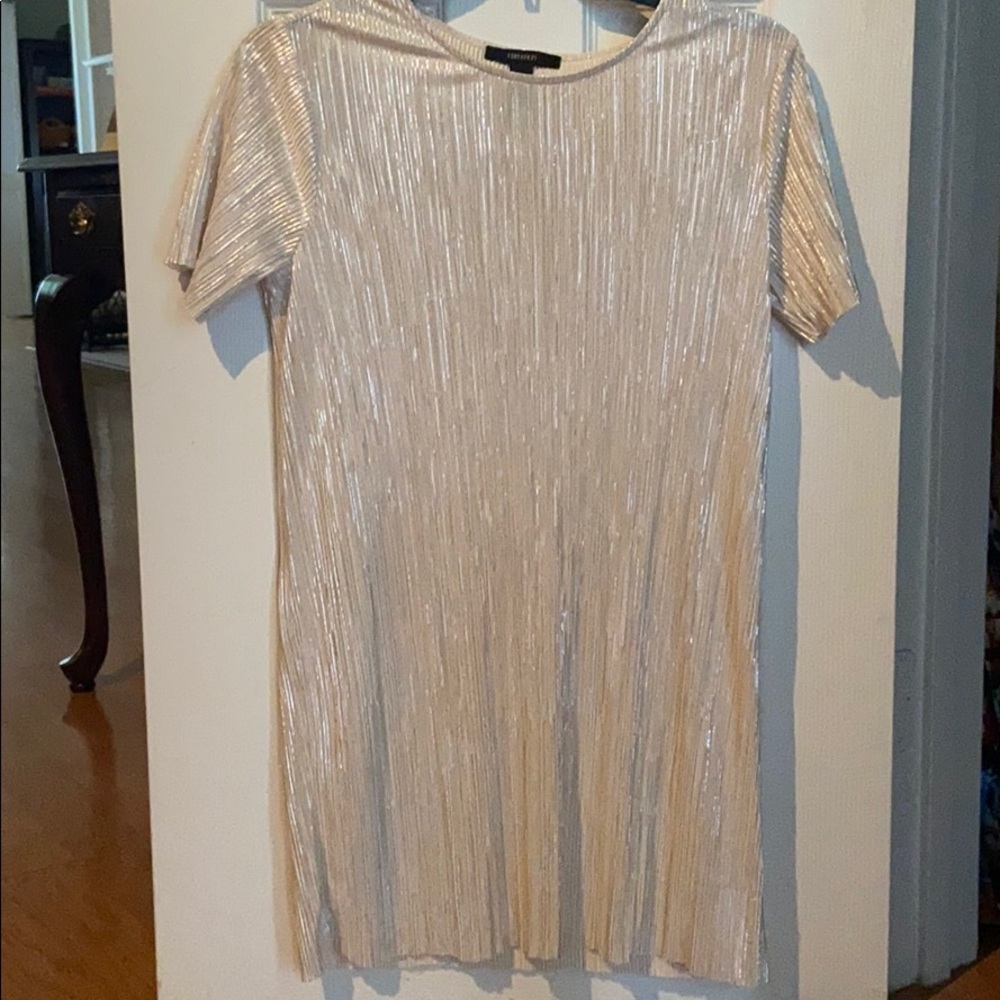 Shimmery shirt dress